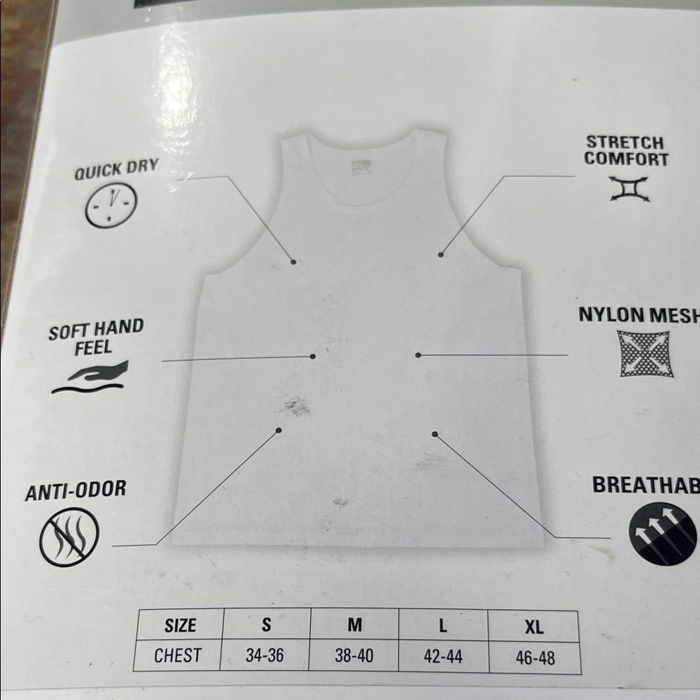 32 Degrees Cool White Mesh Tank 3-Pack NWT - Picture 8 of 8